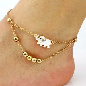 {NOVA} gold elephant anklet bracelet
